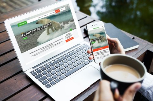 imagen de la web de greenpeace