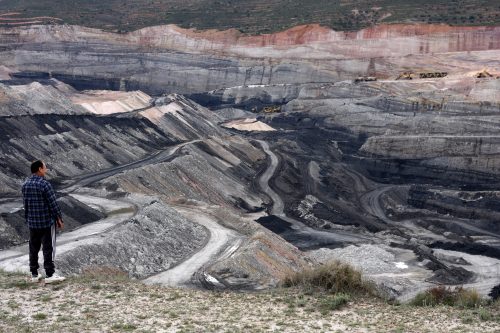 Mina de carbón en Estercuel (Aragón)