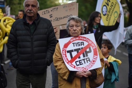 manifestación TTIP