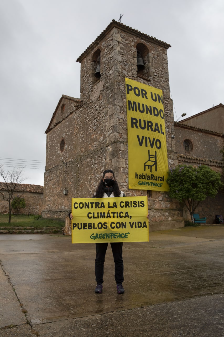 Acción por un mundo rural vivo en Castejón del Campo, Soria. FOTO: Pablo Blázquez Domínguez