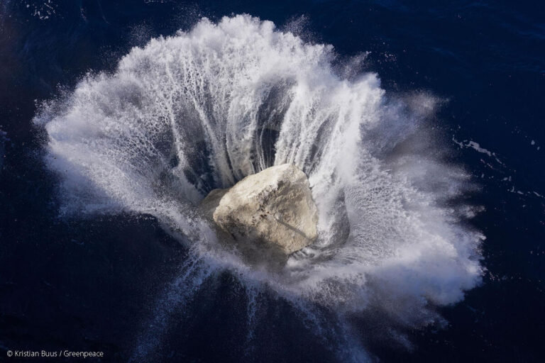 ¿Por qué en Greenpeace lanzamos rocas gigantes al mar? - ES ...