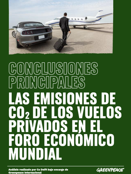 Conclusiones principales de las emisiones de CO2 de jets privados en el Foro Económico Mundial