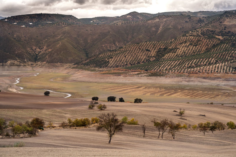 Embalse seco en Córdoba