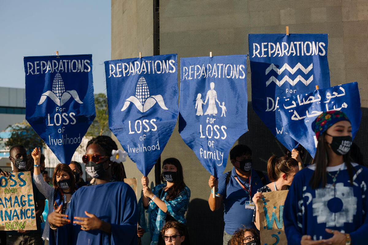 actividad COP durante la COP27, en Sharm el Sheikh, Egipto, noviembre de 2022. © Marie Jacquemin / Greenpeace