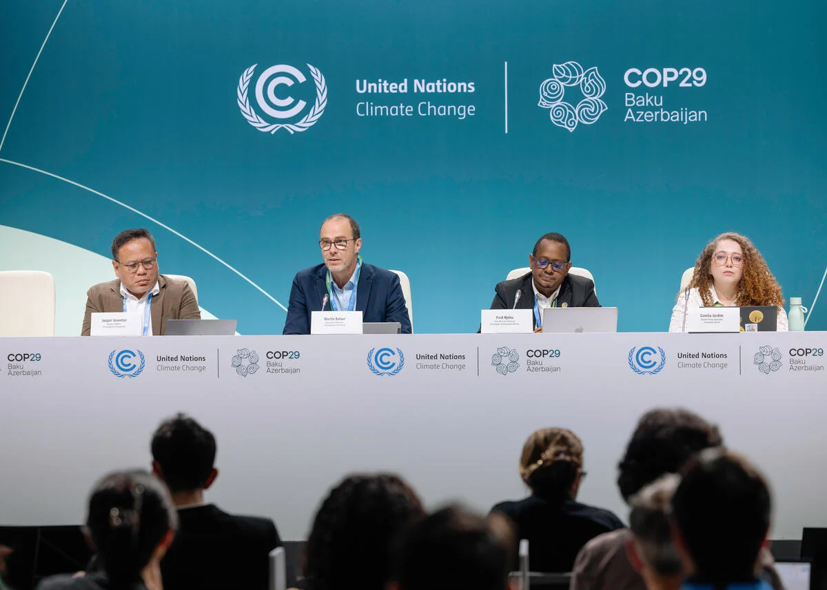 COP29 en Bakú, Azerbaiyán, noviembre de 2024.